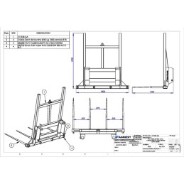 PIC BOTTE AP 1800 4 DENTS Ø45 LG 1055 PERCEE JOHN DEERE