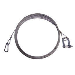 CABLE DE RUPTURE Ø 2 LG 5M AV MOUSQUETON Ø4 E ET MANILLE Ø8