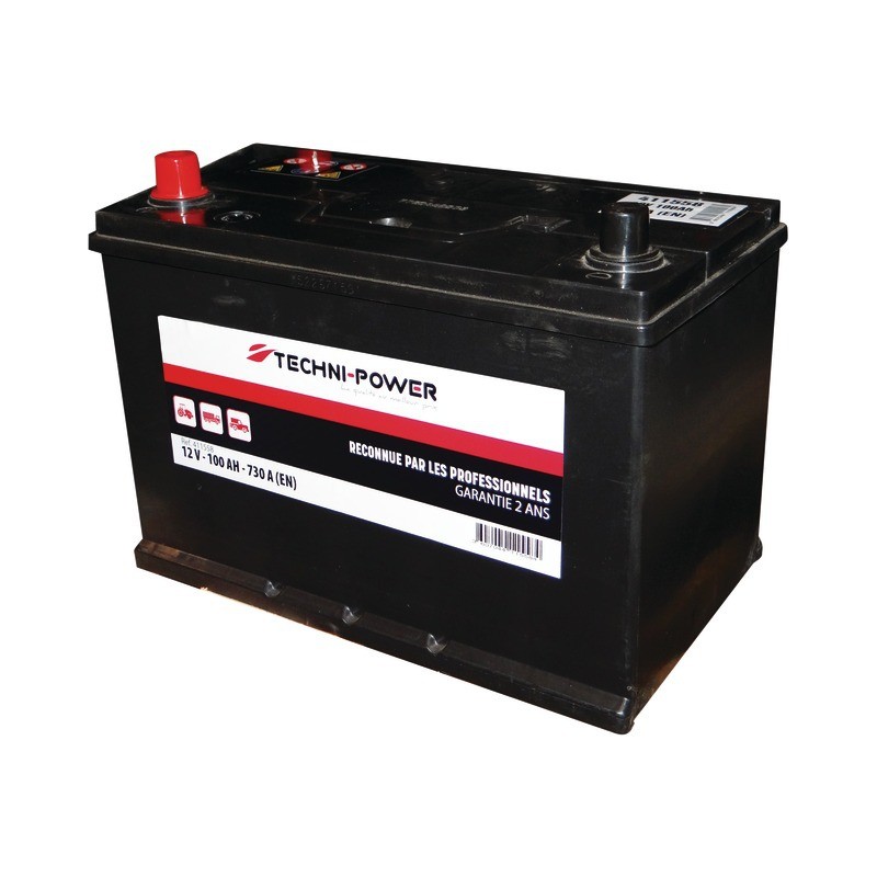 BATTERIE 12V-100AH/730A + A GAUCHE TECHNI-POWER