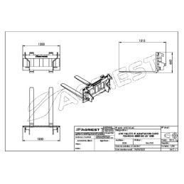 LEVE PALETTE 4T FOURCHE 1200 TYPE EURO