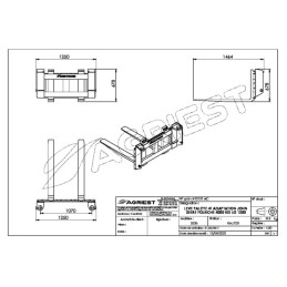 LEVE PALETTE 4T FOURCHE 1200 TYPE JOHN DEERE