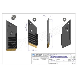 POINTE ADAPTABLE LEMKEN 3364156 JUWEL CARBURE E DROIT RECHARGE