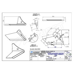 AILETTE ADAPTABLE POTTINGER 250X145X12  97625 500240D DROITE CARB