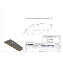 AILETTE ADAPTABLE POTTINGER 315X100X12  96650 00210 GAUCHE CARB