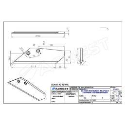 AILETTE ADAPTABLE POTTINGER 315X100X12  96650 00210 GAUCHE CARB