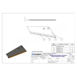 AILETTE ADAPTABLE RAZOL 290X100X12  003489 DR