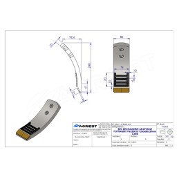 BEC DE DECHAUMAGE ADAPT.POTTINGER 260X80X20 9 9762500151 CARB