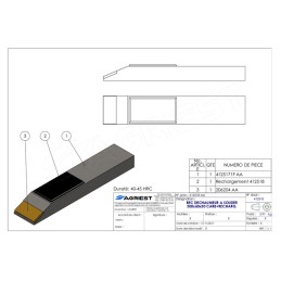 BEC A SOUDER 300X60X30 RECHARG CARB
