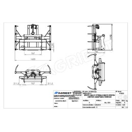 GRIFFE BALL HYDRAU 8 DTS BOBCAT FLEX+COUPLE+L LIMIT+CLAPET