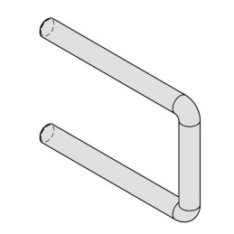 ETRIER POUR CARRE DE 80 Ø16.83.145.63 ZINGUE