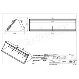 GODET FRONTAL AP-GF A LAME LG2600 M FAUCHEUX AM