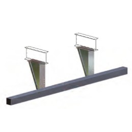 BARRE ANTI ENCASTR. FIXE ACIER   C 100X100 FI XATION DESSOUS