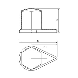 INDICATEUR DE SERRAGE D'ECROU POUR CLE DE 27 JAUNE DUSTITE