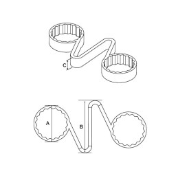 INDICATEUR DE SERRAGE D'ECROU POUR CLE DE 32 JAUNE CHECKLINK