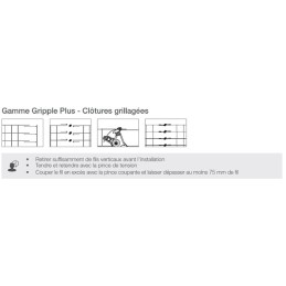SACHET 20 GRIPPLE SMALL   (FIL 1.4 A 2.2 MM) 300 KG