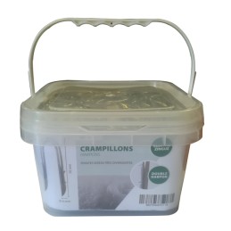 SEAU 5KG CRAMPILLON DOUBLE HARPON 4X40 ELECTRO ZN