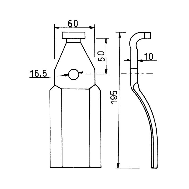 LAME ROTALABOUR 60X10X195 T16,5 PEGOLAMA PEGORARO