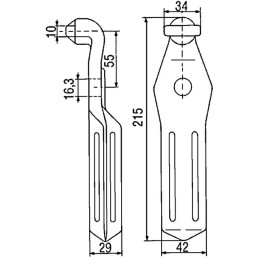 LAME ROTALABOUR 42X29X215 T16,5 PEGODENT PEGORARO
