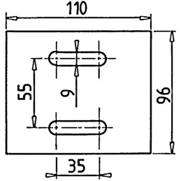 GRATTOIR ACIER 110X96 E3 EA56 LUMIERE 9X50 TYPE MASCHIO
