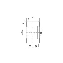 GRATTOIR ACIER 120X70 EP4 EA26 TC10,5  TYPE RAU