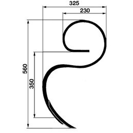 DENT DE VIBROCULTEUR AGRIPOWER 32X10 SOC 40X6X190