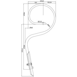 DENT VIBROCULTEUR DROITE 32X12 DEGAGEMENT 410 MM SOC 40X6