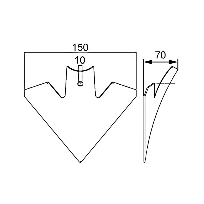 SOC VIBRO TRIANGLE 150X4 TYPE K44