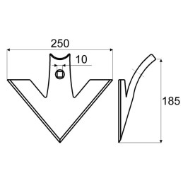 SOC VIBRO TRIANGLE 250X6 TYPE K480