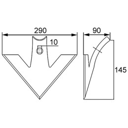 SOC VIBRO TRIANGLE 290X6 TYPE K481