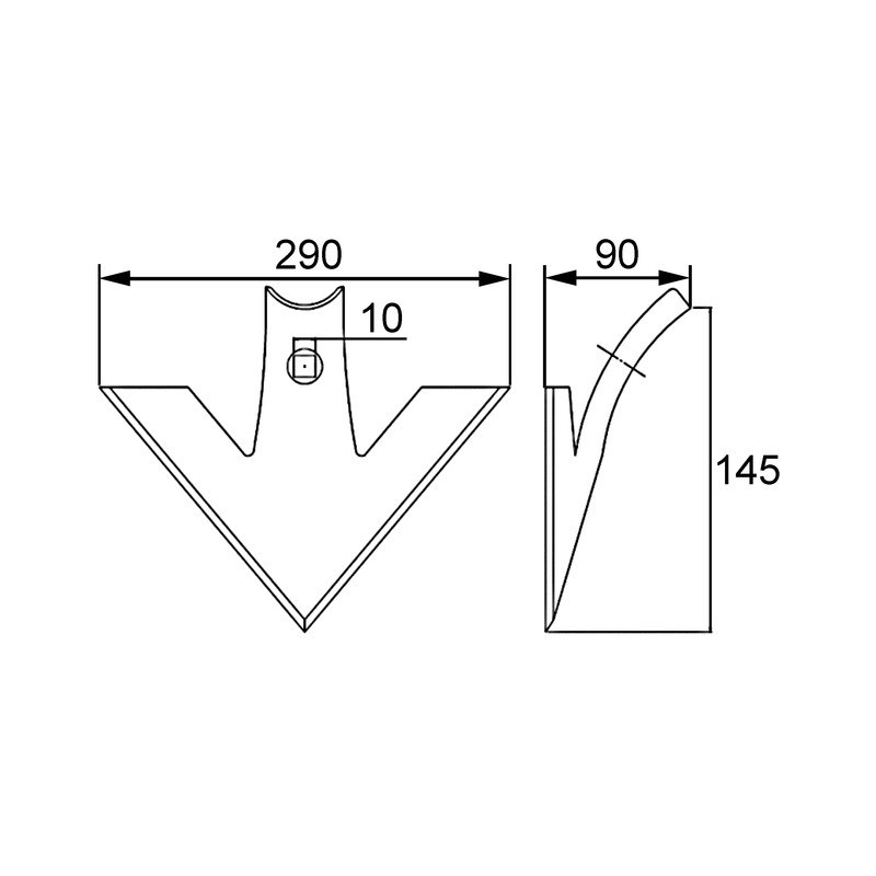 SOC VIBRO TRIANGLE 290X6 TYPE K481