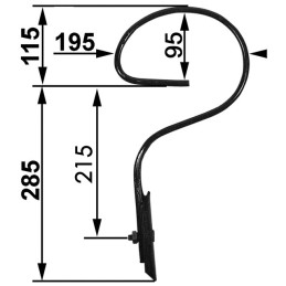 DENT VIBROCULTEUR DROITE 32X10 DEGAGEMENT 285 MM SOC 40X5 GERMINATOR