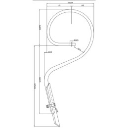 DENT VIBROCULTEUR DROITE 32X12 DEGAGEMENT 375 MM SOC 40X6 GERMINATOR
