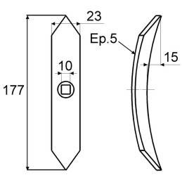 SOC VIBRO MINI DENT  23X5X177