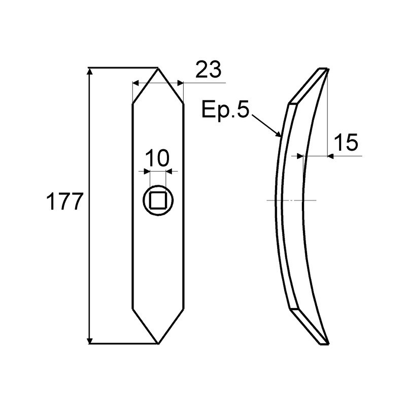 SOC VIBRO MINI DENT  23X5X177
