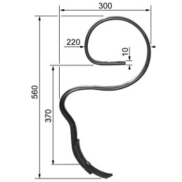 DENT VIBROCULTEUR 32X10 TYPE RAU RG00012144