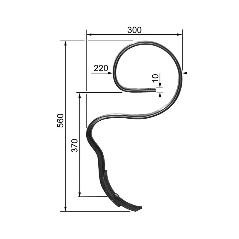 DENT VIBROCULTEUR 32X10 TYPE RAU RG00012144