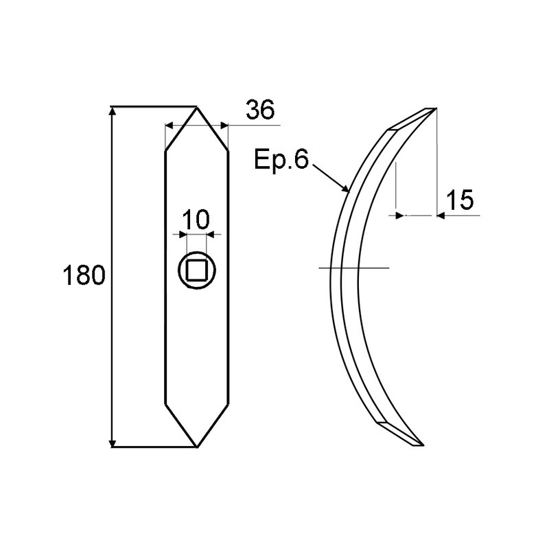 SOC VIBRO TYPE RAU 36X6X180 RG00009724
