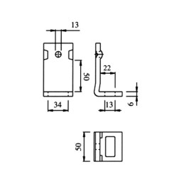 BRIDE POUR DENT 32X12 CHASSIS 50X12