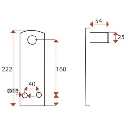 PALIER AVEC AXE               DIA 25-70X10