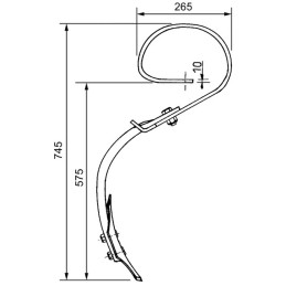 DENT TYPE VIBROFLEX STANDARD SOC 65X8 BELLOTA