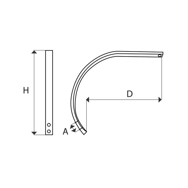 DENT STRIPEL 50X16 DEGAGEMENT 600 MM