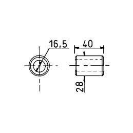 BAGUE 28x16,5x40 PR DENT OTMA