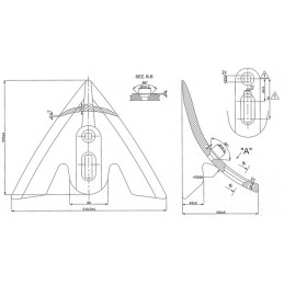 SOC TRIANGLE 310X16X225 E45/75