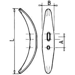COTE DE MELON 400X80X8 ADAPTABLE