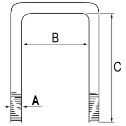 BRIDE NUE 14 MM LG 120 MM BICHRO POUR BATI 80X80