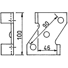 BRIDE POUR DENT 45X10 CHASSIS 50X50 SPECIAL CANADIEN