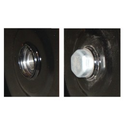 ROUE TOLE 400X100 PLATE LISSE SUR ROULEMENT