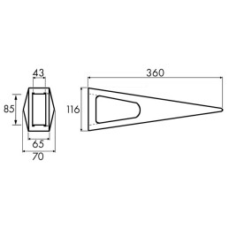 SOC DECOMPACTEUR 360x70-85x43 0171020 AD.JDBR