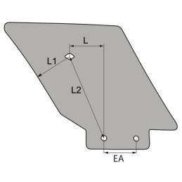 CONTRE LAME DROITE HT290 STANDARD EA80 "AAA"