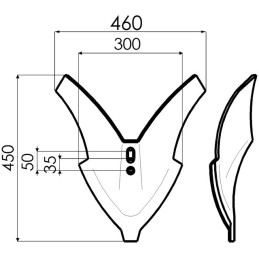 SOC BUTTEUR 460 MM EA35/50